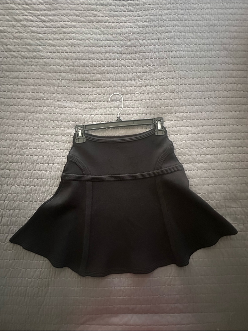 Diane Von Furstenberg Black Stretch Fit and Flare Skirt